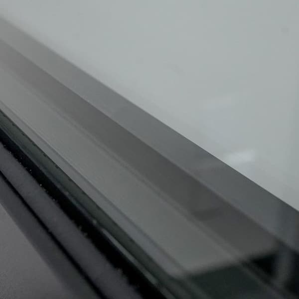 TEZA DOORS Teza Picture 17.5 in. x 47.5 in. Matte Black Aluminum