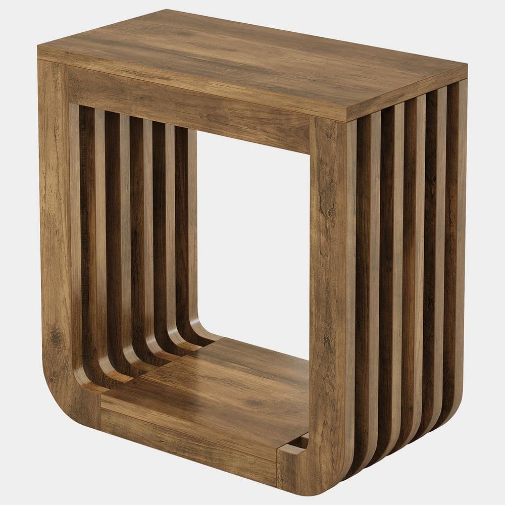 23.62 in. W Rustic Brown Wood End Table, Farmhouse Narrow Side Table, Nightstand for Living Room Bedroom Small Spaces price history on PriceWatchPro