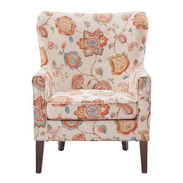 Madison Park Halford Cream Arm Chair MP100-0465 - The Home Depot