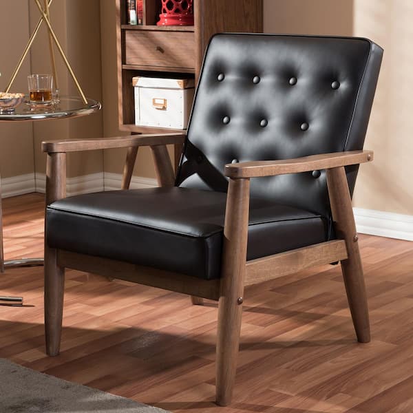 baxton studio arm chair