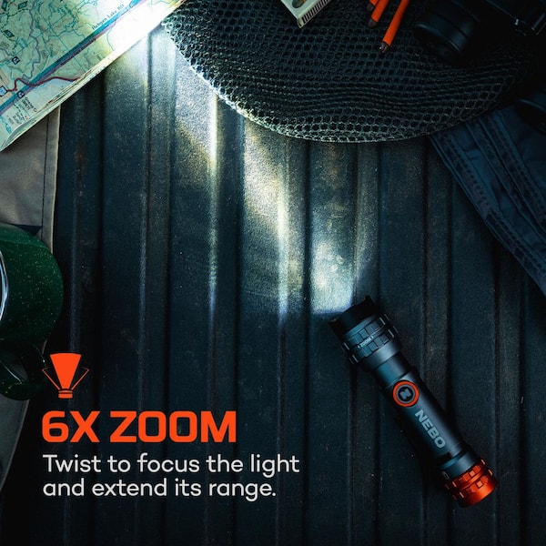 NEBO Davinci 450 Lumens Rechargeable Flex fuel LED Tactical 