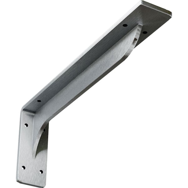 Ekena Millwork 2 in. x 5 1/4 in. x 14 in. Unfinished Embrey Steel Bracket
