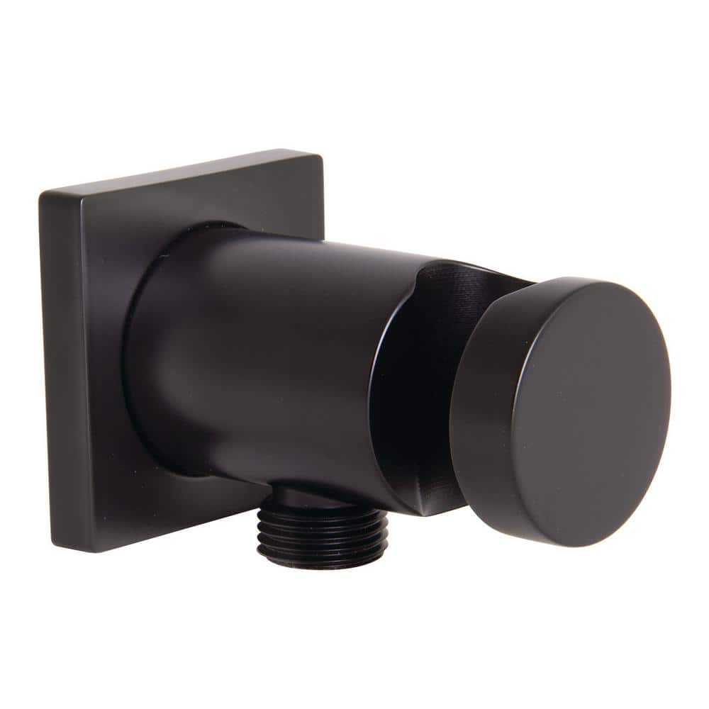 Matte Black Wall-Mounted Hand Shower Bracket