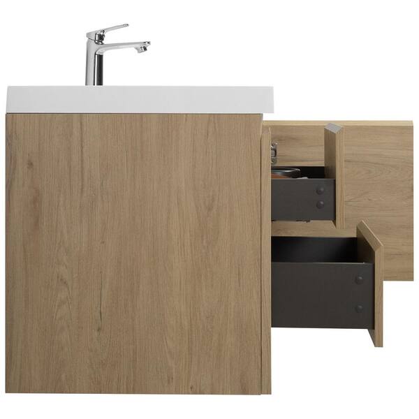 HBEZON Achilles 59 in. W x 20 in. D x 22.5 in. H Single Sink