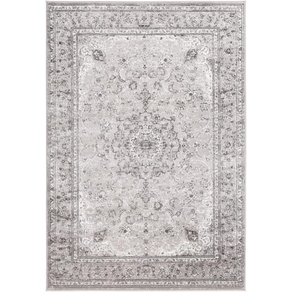 Alarie Charcoal 5 ft. 3 in. x 7 ft. 3 in. Area Rug