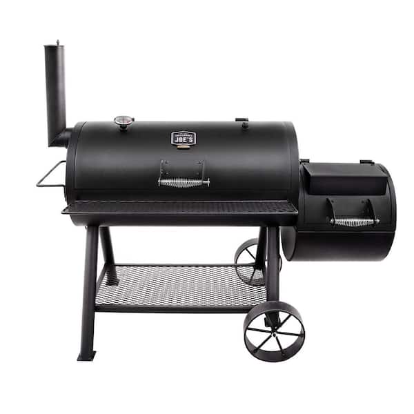 Longhorn Offset Smoker in Black with 1,060 sq. in. Cooking Space