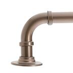 1" Room Darkening Curtain Rod 36-72" Dark Bronze