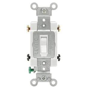 15 Amp Single-Pole Toggle Framed 4-Way AC Switch, White