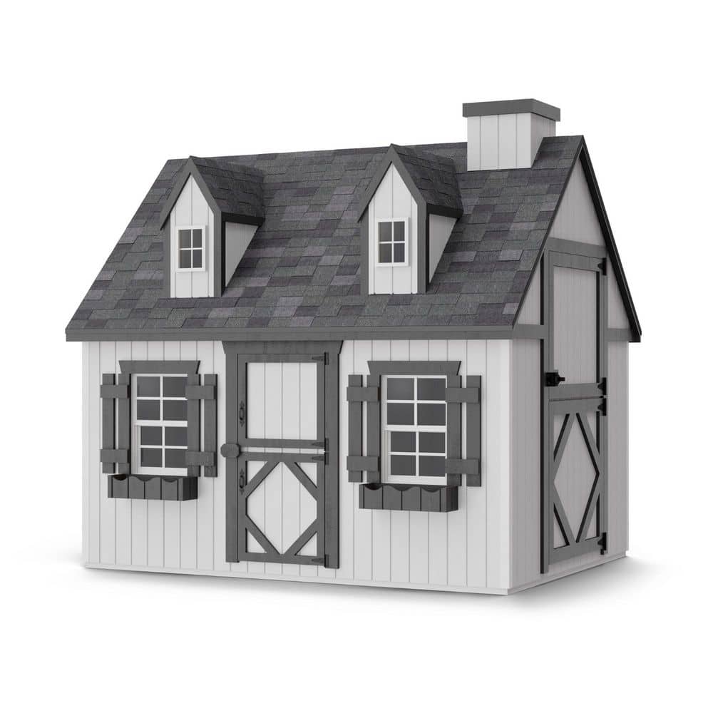 Little Cottage Co. 6 ft. x 8 ft. Cape Cod Outdoor Wood Playhouse