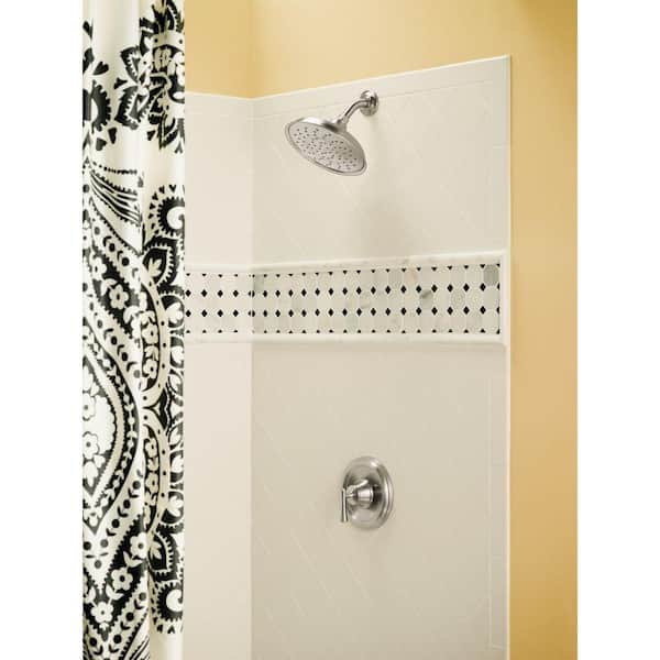 Ashville Single Handle 1-Spray Pattern Shower Faucet 2.0 GPM with Self-Cleaning Nozzles in. Spot-Resist Brushed Nickel