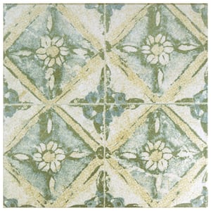Klinker Retro Blanco Dafodil 12-3/4 in. x 12-3/4 in. Ceramic Floor and Wall Tile (1.16 sq. ft./Each)
