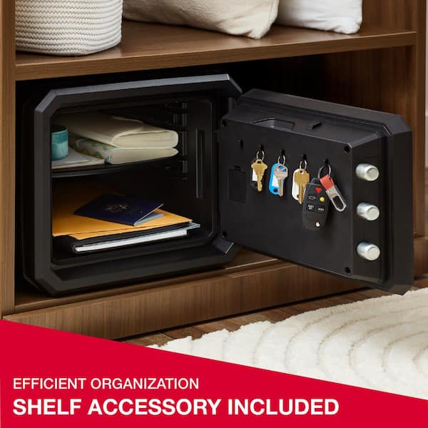 SentrySafe 0.81 cu. ft. Waterproof and Fireproof Safe for Home with Backlit Digital Keypad and Adjustable Shelf FPW082FS The Home Depot