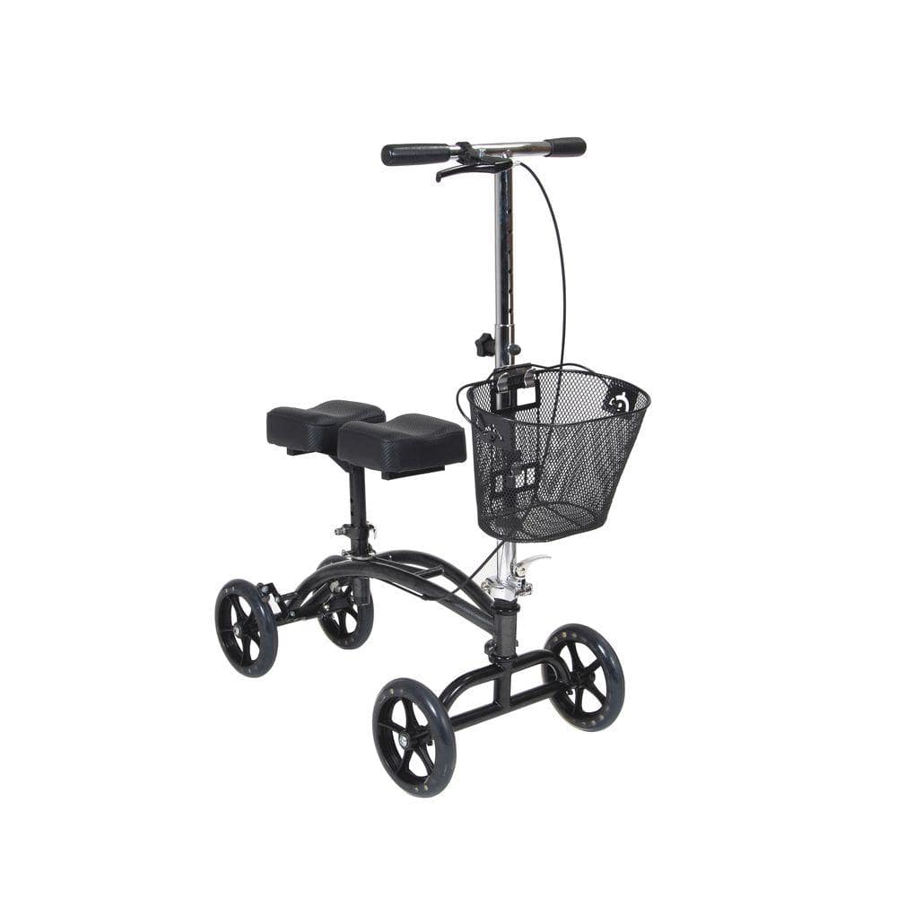 Drive Medical Dual Pad Steerable Knee Walker with Basket 796 - The Home  Depot