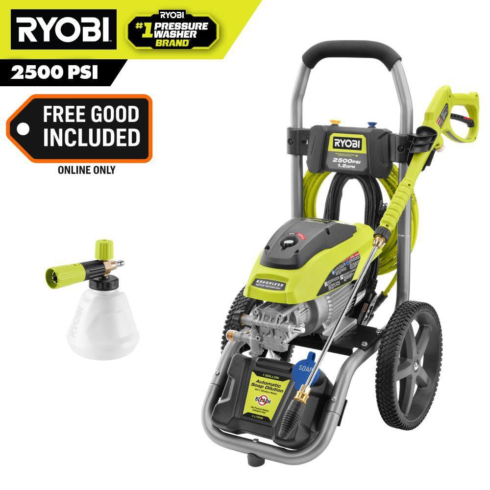 2500 PSI 1.2 GPM Cold Water Corded Electric Pressure Washer with Premium Foamer price history on PriceWatchPro