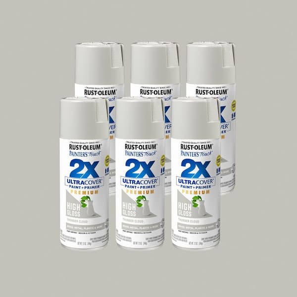 Rust-Oleum Painter's Touch 2X 12 oz. High Gloss Thunder Cloud Ultra Cover General Purpose Spray Paint (Case of 6)