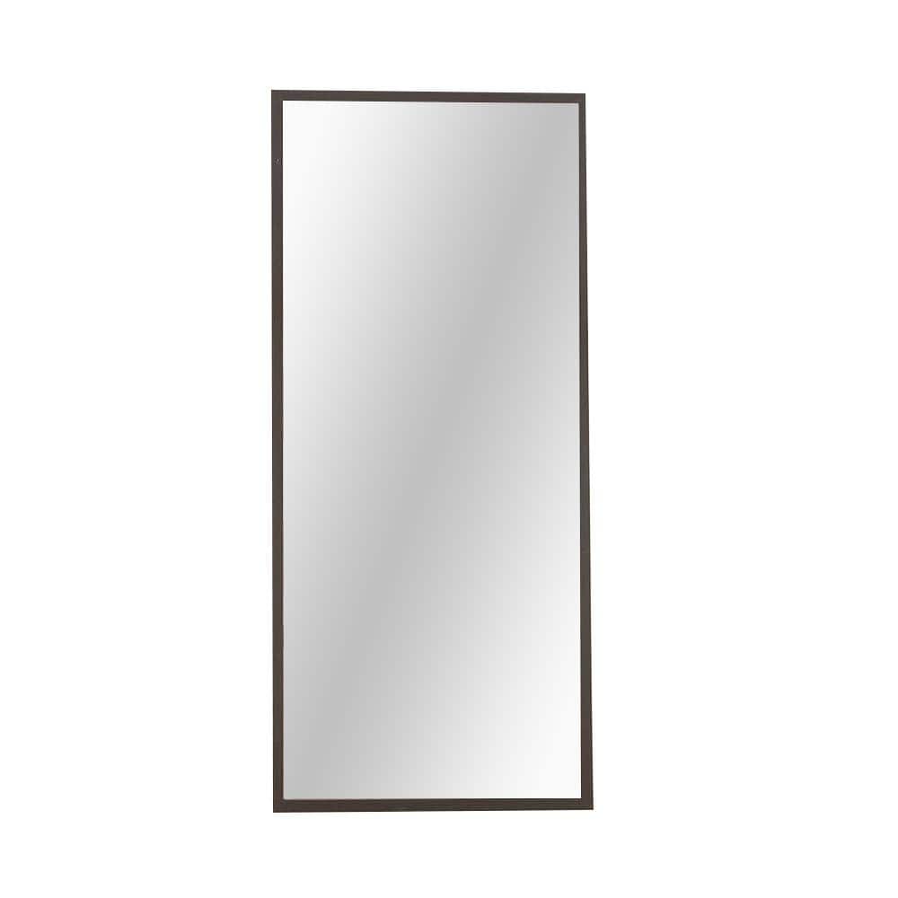 71 in. W x 31 in. H Framed Rectangular Full-Length Gray Mirror for Living R