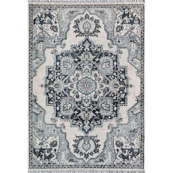 Rugs America Amari Icy Opal Blue 8 ft. x 10 ft. Area Rug