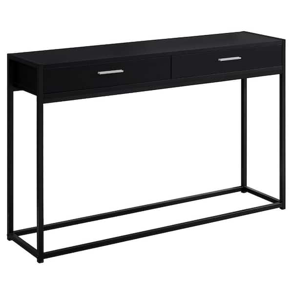 HomeRoots Jasmine 32 in. Black Wood End Table