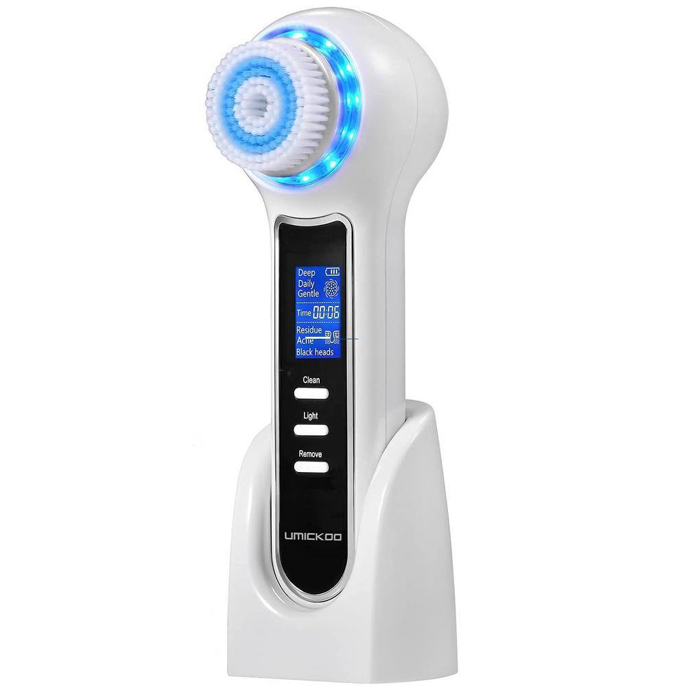 Waterproof Face Scrubber Exfoliator with Blackhead Remover Vacuum with 5 Br
