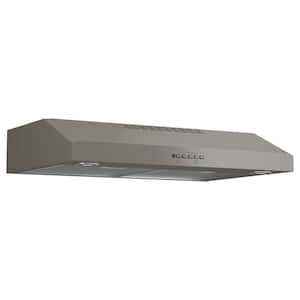 30 in. Over the Range Convertible Range Hood with Light in Slate, Fingerprint Resistant