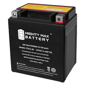 YTX7L-BS 12V 6Ah Replacement Battery for Parts Unlimited RTX7L-BS