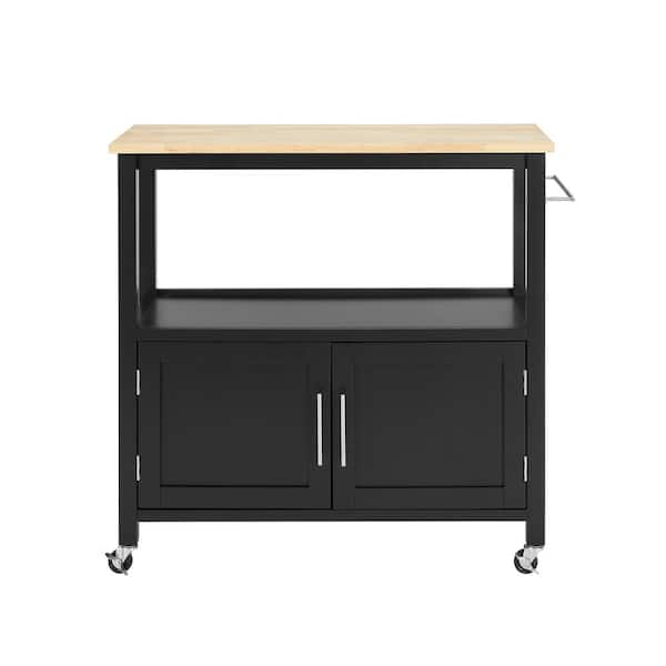 Easy Goods Living Margo Black Service Kitchen Cart