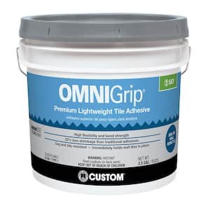 OmniGrip 3.5 Gal. (14 qt.) Premium Lightweight Adhesive for Tile and Stone