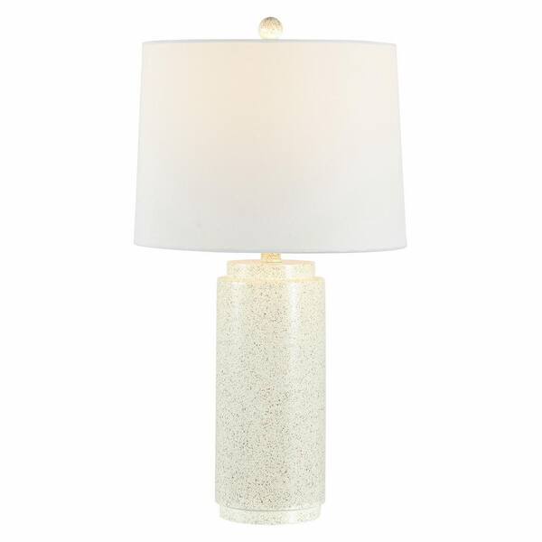 gray lamps with white shades