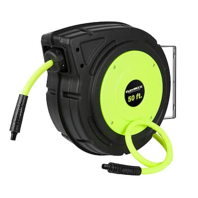 Flexzilla 1/2 in. dia. X 70 ft. Retractible Water Hose Reel with ...