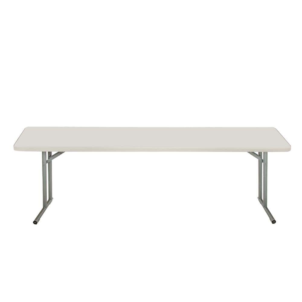 Baldwin 96" White Steel Folding Seminar Table