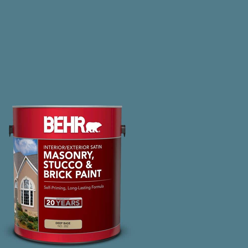 1 gal. #MS-74 Logan Lake Satin Interior/Exterior Masonry, Stucco and Brick 