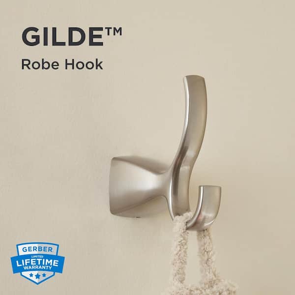 Gilde J-Hook Robe/Towel Hook in Brushed Nickel​