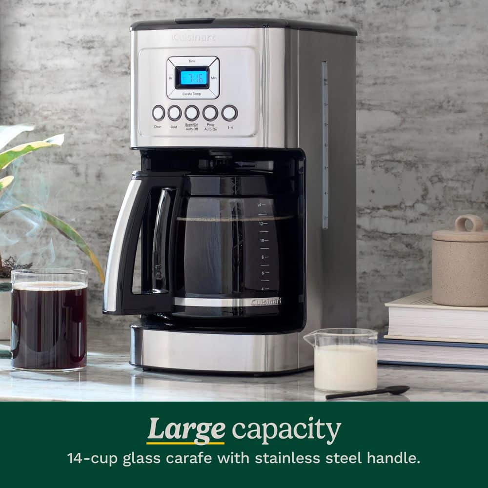 14 Cup Stainless Steel Drip Coffee Maker Programmable