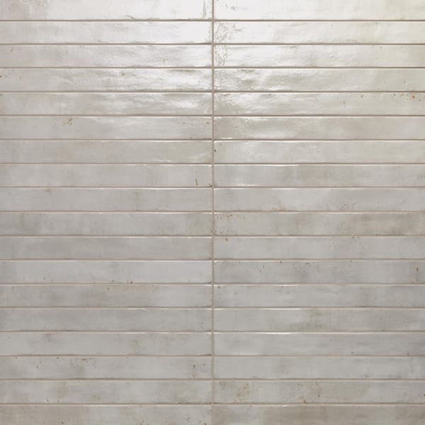 Bedrosians Chroma Rectangle 2 in. x 18 in. Gray Porcelain Tile (7.42 sq. ft./Case)