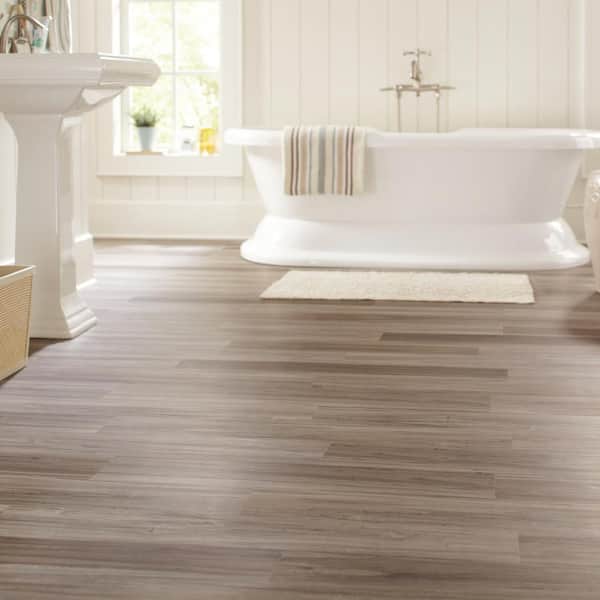 Dove Maple 4 MIL x 6 in. W x 36 in. L Grip Strip Water Resistant Luxury Vinyl Plank Flooring (24 sqft/case)