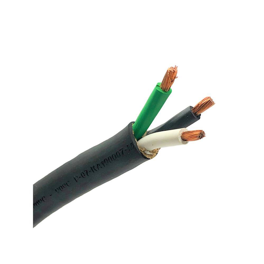 30 FT 6/3 SOOW SO SOO SOW BLACK RUBBER CORD EXTENSION WIRE/CABLE 