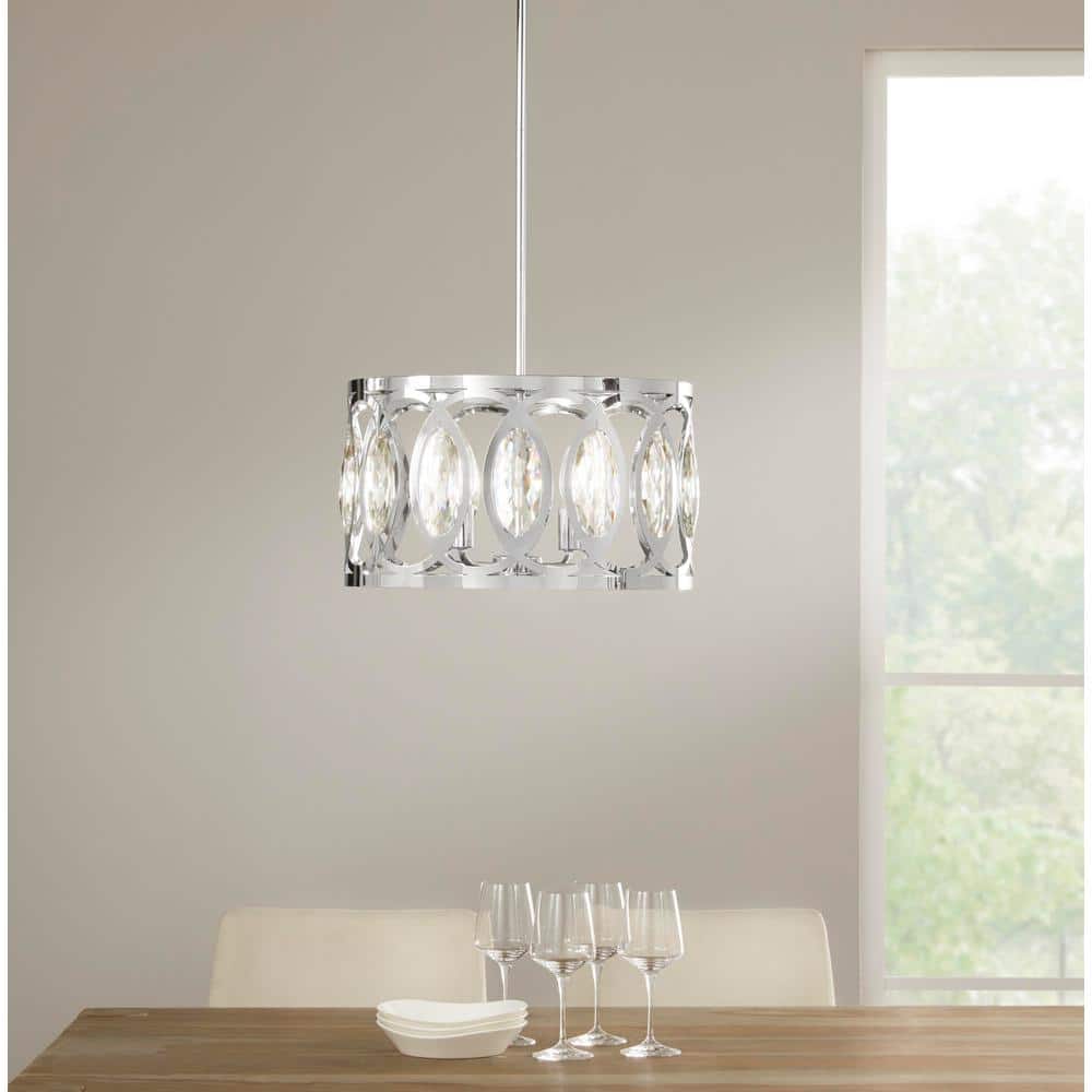 ルミナベッラMessalina SO4 peodant　chrome Home Decorators Collection Westchester 4-Light Polished