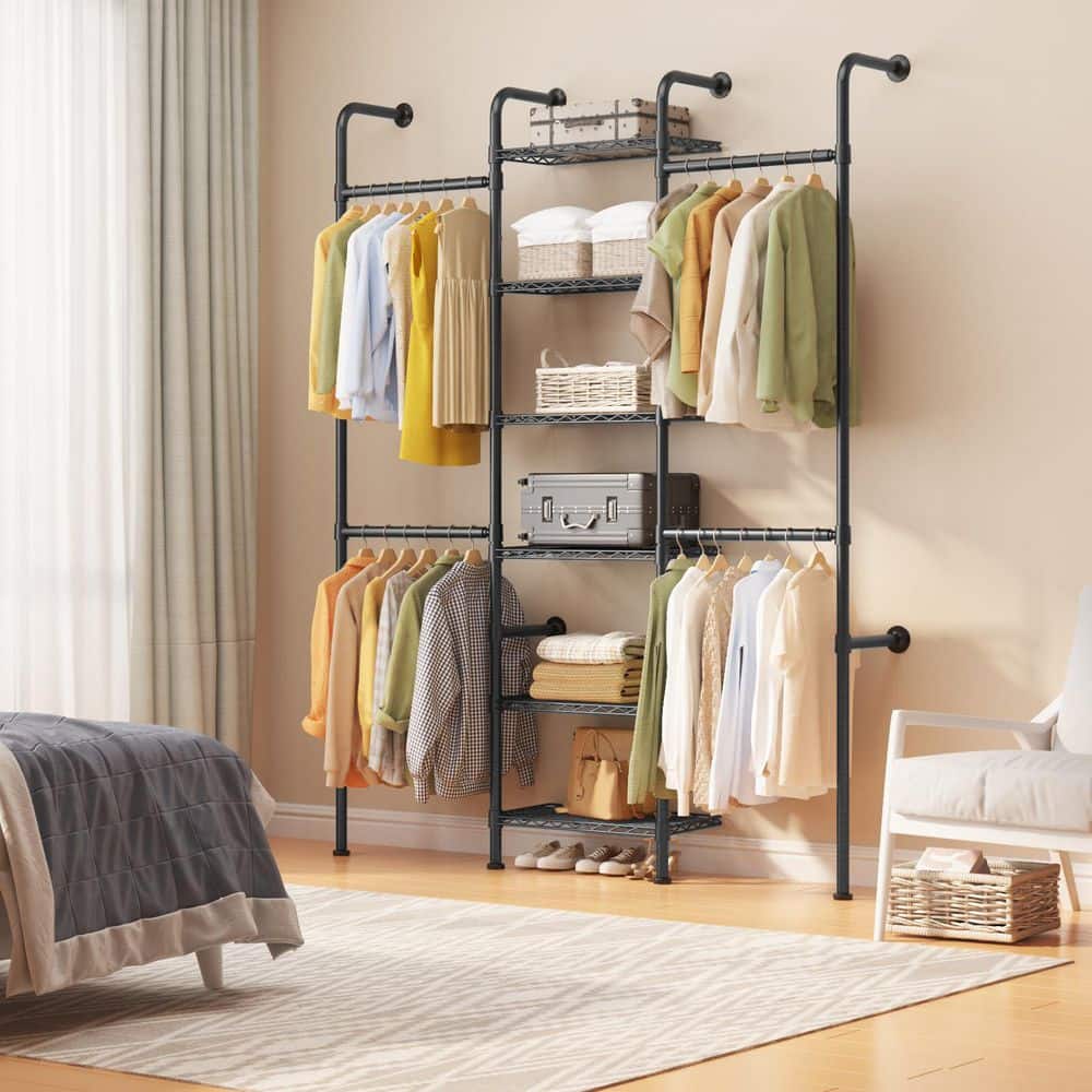 Cable Racks Boiler Garvee Wall Mounted Pipe Closet Organizer Expandable Carbon Steel ...