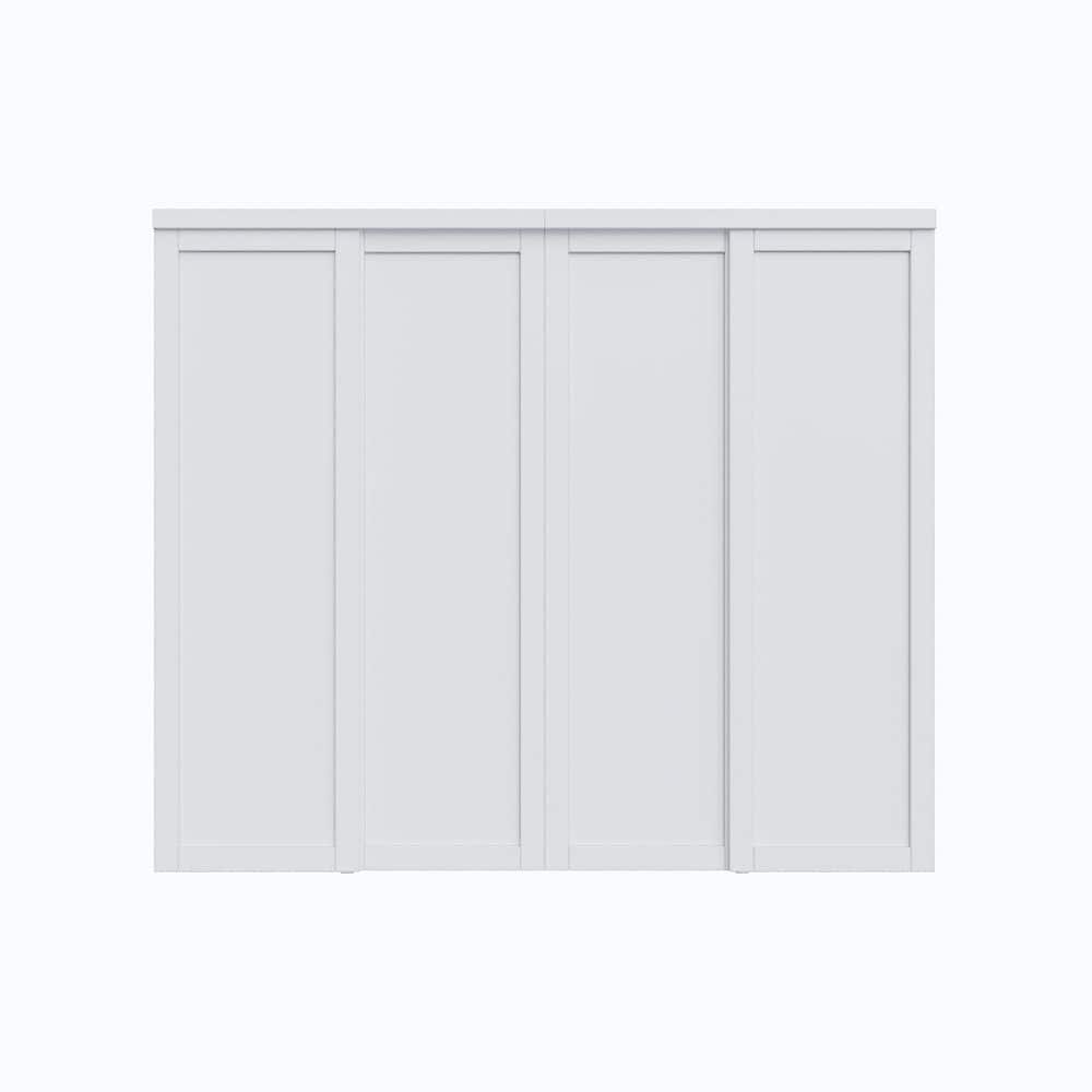 (122801-0) 書庫1/2 ホワイト Moristar 96 in. x 80 in. Paneled Primed White Solid Core MDF
