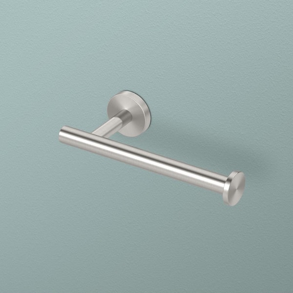 Level Toilet Paper Holder in Brushed Nickel