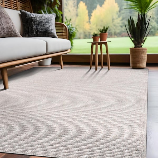 Royal Bone 4 ft. x 6 ft. Solid Indoor Area Rug