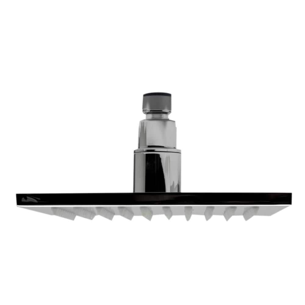 Polished Chrome Square LED Rain Shower Head