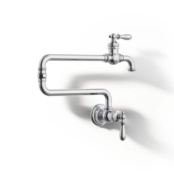 Artifacts 2-Handle Wall Mounted Potfiller in Polished Chrome