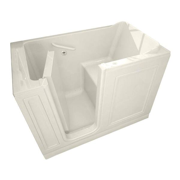American Standard Acrylic Standard Series 51 in. x 30 in. Walk-In Air Bath Tub with Quick Drain in Linen