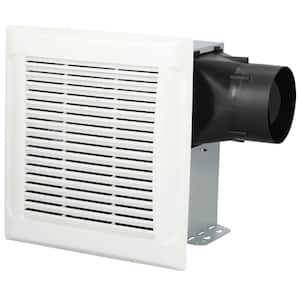 Roomside Series 110 CFM Single Speed Ceiling Room Side Installation Bathroom Exhaust Fan in White