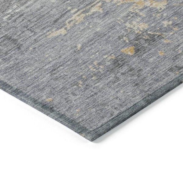 Chantille Machine Washable Indoor/Outdoor Abstract ACN1777 Gold 3 ft. x 4 ft. Area Rug