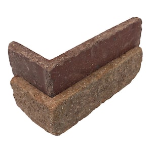 Columbia Street Thin Brick Singles - Corners (Box of 25) - 7.625 in. x 2.25 in. (5.5 lin. ft.)
