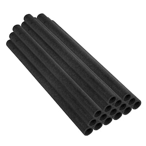 Machrus Upper Bounce 33 in. Black Trampoline Pole Foam Sleeves Fits for 1.5 in. Dia Pole (Set of 16)