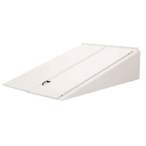 Classic Series 55 in. x 72 in. Painted White Powder Coated Steel Cellar Door