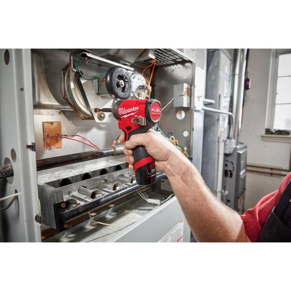 Milwaukee M12 FUEL Brushless 3/8 In. Installation Cordless Drill/Driver Kit  with 4-Tool Heads & (2) 2.0 Ah Batteries & Charger - Farr's Hardware